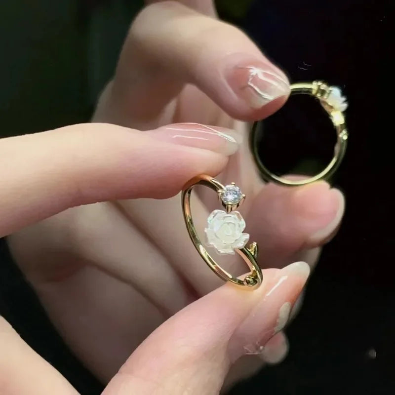 Zirconia Rose Cherry Blossom Tulip Luxury Zircon Flower