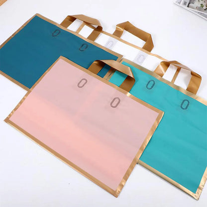 Custom logo frosted shopping bags plastic gift bags - TIMECRAFT