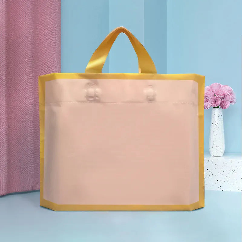 Custom logo frosted shopping bags plastic gift bags - TIMECRAFT