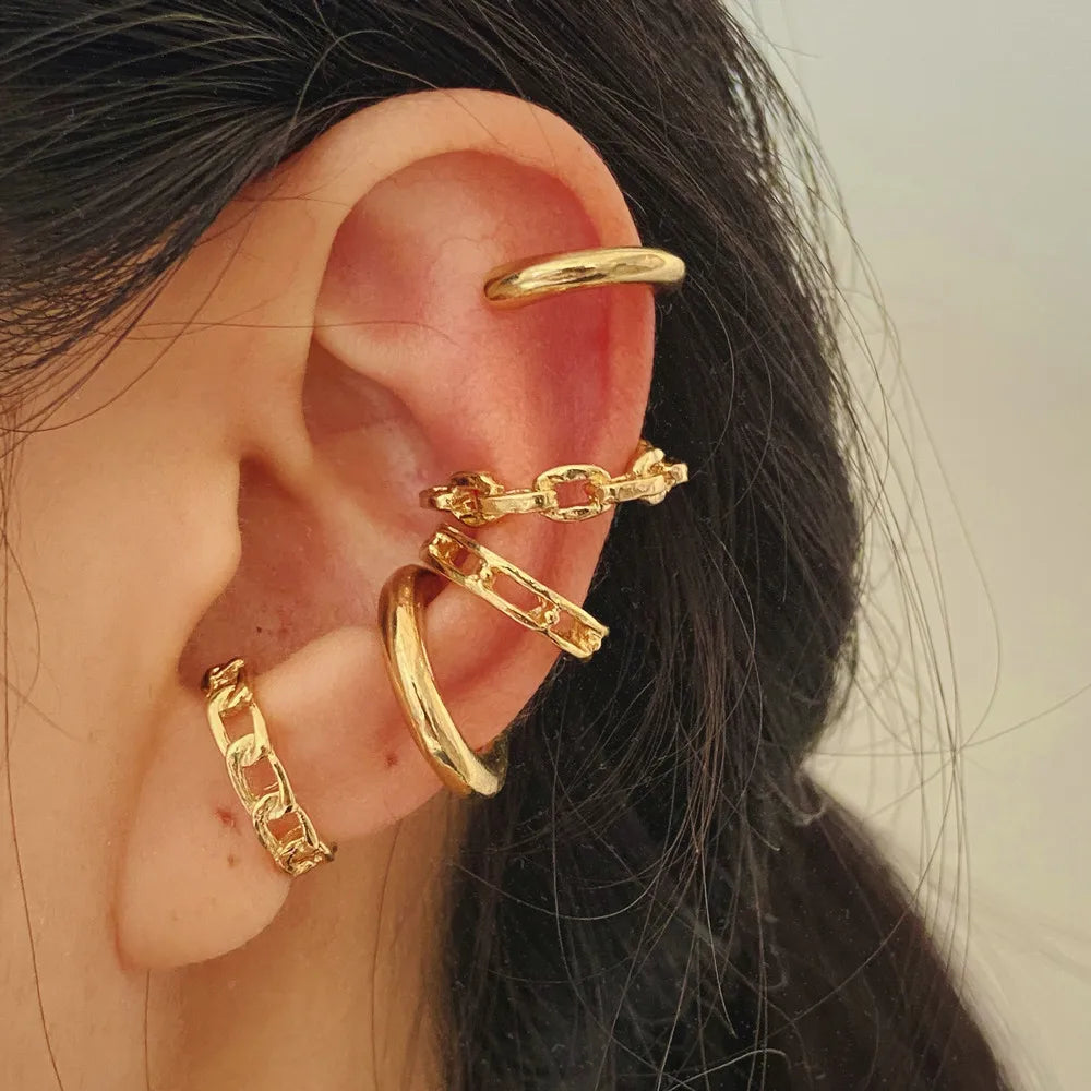 Silver Plated Metal Butterfly Ear Clips Without Piercing - TIMECRAFT