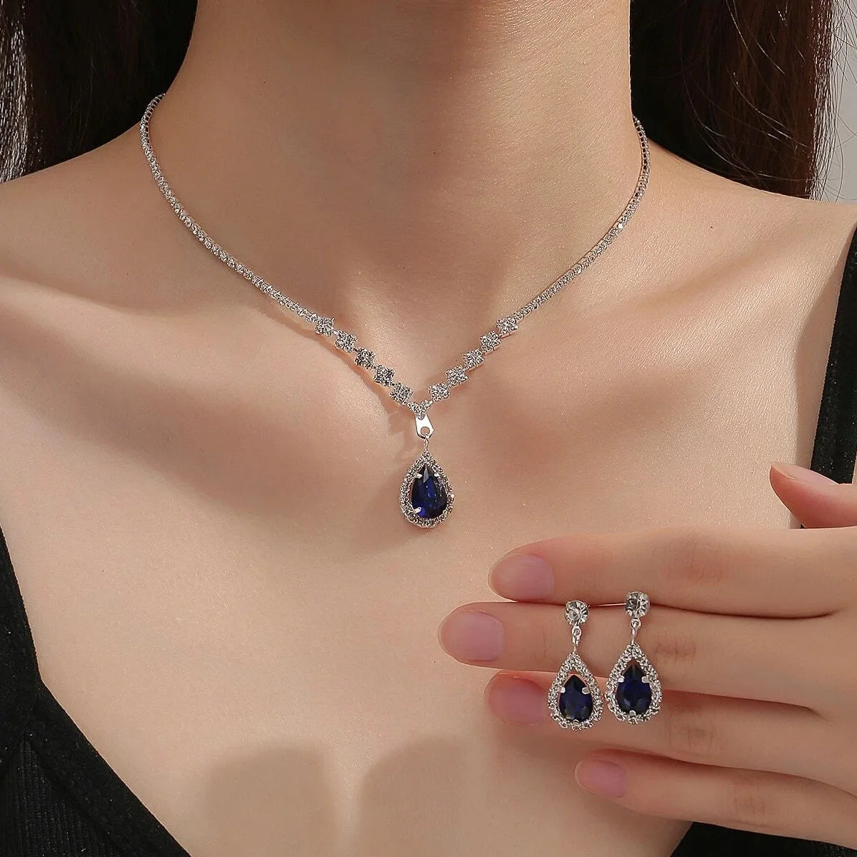 Women's Fashion Trend Copper Claw Chain Jewelry Set
