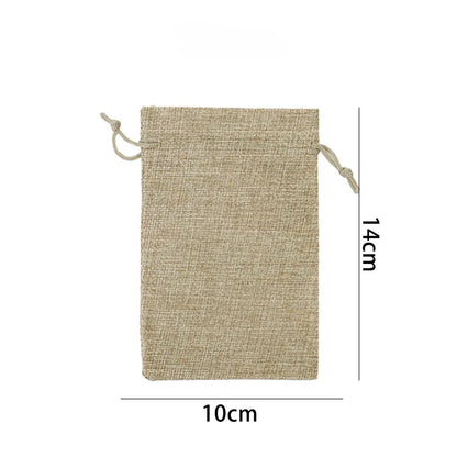 Drawstring Burlap Gift Bags Coffee Bean Linen Bag - TIMECRAFT