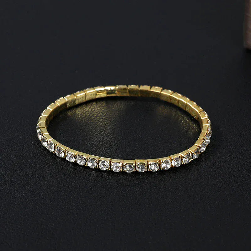New Luxury Gold Zircon Bracelet for Women Elegant