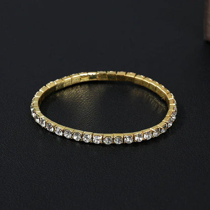 New Luxury Gold Zircon Bracelet for Women Elegant